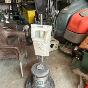 Professional Superstream floor buffer and industrial polisher machine on a polished.